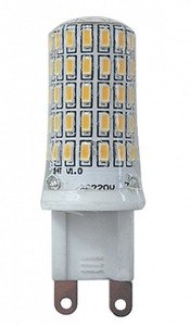 Фото Jazzway 1039095B Лампа PLED-G9 7w 4000K 400Lm 175-240V (пластик d16*50мм)