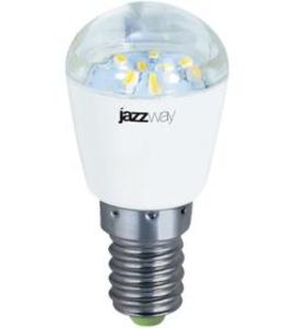 Фото Jazzway 1007667 Лампа светодиодная (LED) «шар» d26мм E14 2Вт 220-230В прозрачная нейтральная холодно-белая 4000К