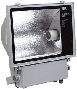Фото IEK LPHO03-400-02-K03 Прожектор ГО03-400-02 400Вт E40 серый асимметричный IP65
