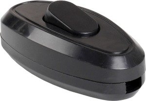 Фото IEK EVB10-K02-10 ВБ-01Ч Выключатель одноклавишный разборный для бра, черный