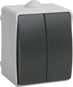 Фото IEK EVS20-K03-10-54-DC ВС20-2-0-ФСр Выключатель 2кл для открытой установки IP54