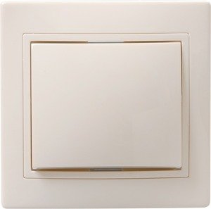 Фото IEK EVK12-K33-10-DM ВСп10-1-0-ККм Выключатель 1кл проход. 10А КВАРТА (кремовый)