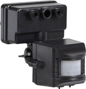 Фото IEK LDD13-019-1100-002 Датчик движения ДД 019 (1100 Вт, 120 °, дальность 12 м, в сборе, настенный, IP44, черный)