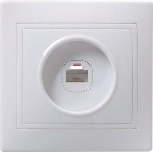 Фото IEK EKK10-K01-DM РК10-КБ Розетка 1местн. комп. КВАРТА (белый)