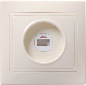 Фото IEK EKK10-K33-DM РК10-ККм Розетка 1местн. комп. КВАРТА (кремовый)