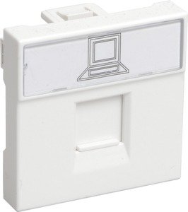 Фото IEK CKK-40D-RI2-K01 Розетка информационная RJ-45 UTP кат.5e, 2 модуля. РКИ-20-00-П