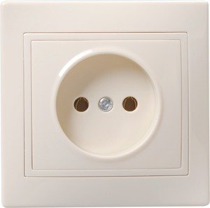 Фото IEK ERK13-K33-10-DM РС10-2-ККм Розетка 1местн. без з/к без защ.штор. 10А КВАРТА (кремовый)