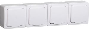 Фото IEK ERMP42-K01-16-54-EC РСб24-3-ГПБб роз 4м с з/к о/у IP54 (белый) ГЕРМЕС PLUS