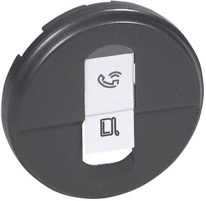 Фото Legrand Celiane 067951 Крышка розетки компьютерной (RJ45, UTP/FTP, графит)