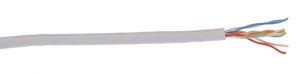 Фото IEK LC1-C5E04-111 ITK Кабель связи витая пара U/UTP, кат.5E 4х2х24AWG solid, PVC, 305м, серый
