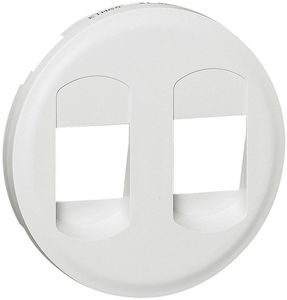 Фото Legrand Celiane 068212 Крышка розетки аудио (2 канала, белая)