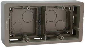 Фото Legrand Celiane 080245 Установочная коробка двойная (титан)