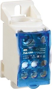 Фото IEK RBD-125 Распределительный блок на DIN-рейку РБД-125А