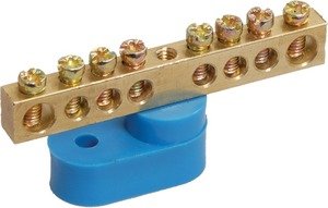 Фото IEK YNN10-69-8C1-K07 Шина N ноль на одном угловом изол ШНИ-6х9-8-У1-С