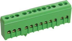 Фото IEK YNN10-69-10KD-K06 Шина PE земля в корп изол на DIN-рейку ШНИ-6х9-10-К-З