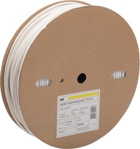 Фото IEK UDRS-D16-100-K02 Термоусадочная трубка ТТУ 16/8 черная 100 м/упак