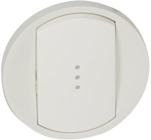 Фото Legrand Celiane 068003 Клавиша одиночная (с возм. подсветки, белая)