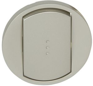 Фото Legrand Celiane 068303 Клавиша одиночная (с возм. подсветки, титан)