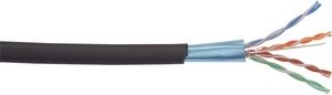 Фото IEK LC3-C5E04-339 ITK Каб. вп F/UTP, кат.5E 4х2х24AWG solid, LDPE, 305м, чер.
