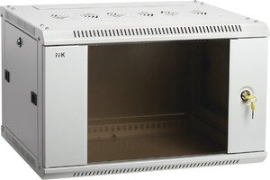 Фото IEK LWR3-18U66-GF ITK Шкаф LINEA W 18U 600x600 мм дверь стекло, RAL7035