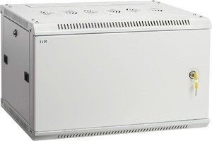 Фото IEK LWR3-06U64-MF ITK Шкаф LINEA W 6U 600x450 мм дверь металл, RAL7035