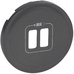 Фото Legrand Celiane 067956 Крышка розетки USB (2хUSB, графит)