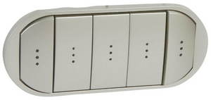 Фото Legrand Celiane 068320 Клавиша пятерная (подсветка, титан)