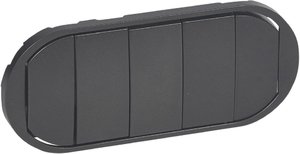 Фото Legrand Celiane 067905 Клавиша пятерная (графит)