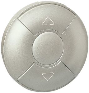 Фото Legrand Celiane 068451 Клавиша для управления рольставнями и жалюзи (титан)