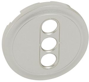 Фото Legrand Celiane 068513 Крышка розетки информационной (3хRCA, титан)