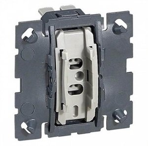 Фото Legrand Celiane 067001 Переключатель проходной (10 А, с возм. подсветки, механизм, с/у)