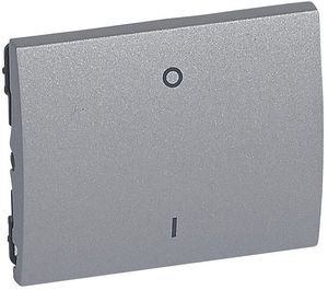 Фото Legrand Galea Life 771315 Клавиша одиночная (символ «вкл/выкл», soft aluminium)