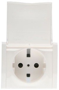 Фото Legrand Galea Life 777022 Крышка розетки (2P+E, крышка, шторки, white)