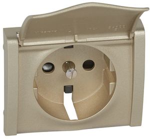 Фото Legrand Galea Life 771422 Крышка розетки (2P+E, крышка, шторки, titanium)