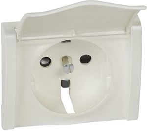 Фото Legrand Galea Life 771522 Крышка розетки (2P+E, крышка, шторки, pearl)
