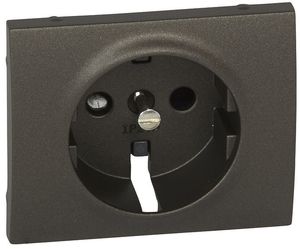 Фото Legrand Galea Life 771221 Крышка розетки (2P+E, шторки, dark bronze)