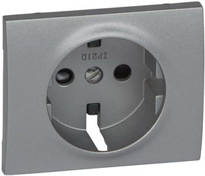 Фото Legrand Galea Life 771321 Крышка розетки (2P+E, шторки, aluminium)