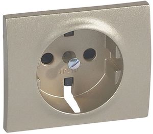 Фото Legrand Galea Life 771421 Крышка розетки (2P+E, шторки, titanium)