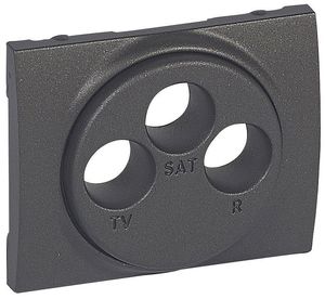 Фото Legrand Galea Life 771273 Крышка розетки телевизионной (TV+Radio+SAT, dark bronze)