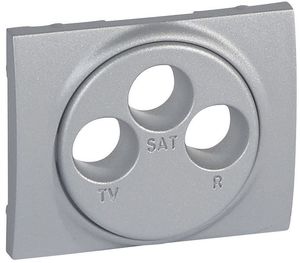 Фото Legrand Galea Life 771373 Крышка розетки телевизионной (TV+Radio+SAT, aluminium)