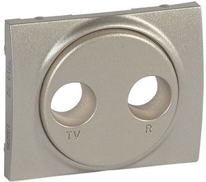 Фото Legrand Galea Life 771472 Крышка розетки телевизионной (TV+Radio, titanium)