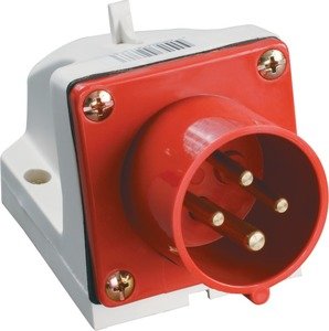Фото IEK PSR52-032-4 Вилка 524 стац.3Р+РЕ 32А 380В IP44