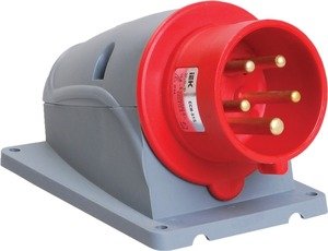 Фото IEK PSN52-032-5 Вилка стационарная ССИ-525 32А-6ч/200/346-240/415В 3Р+РЕ+N IP44 MAGNUM