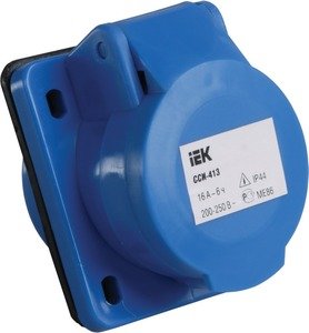 Фото IEK PSR41-016-3 Розетка 413 скрытая 2Р+Е 16А 220В IP44