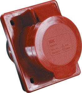 Фото IEK PSR42-032-4 Розетка 424 скрытая 3Р+Е 32А 380В IP44