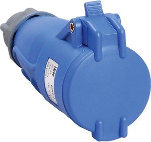 Фото IEK PSN21-016-3 Розетка переносная ССИ-213 16А-6ч/200-250В 2Р+РЕ IP44 MAGNUM