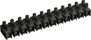 Фото IEK UZV5-010-06 Зажим винтовой ЗВИ-10 н/г 2,5-6мм2 12пар черные