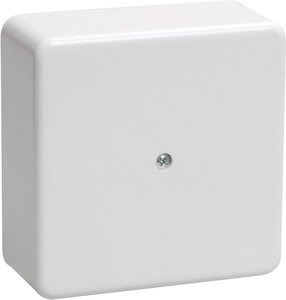 Фото IEK UKO10-100-100-044-K01 Коробка КМ41222 распаячная для о/п 100х100х44мм белая(с контактной группой)
