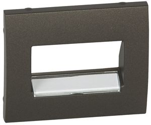 Фото Legrand Galea Life 771275 Крышка розетки компьютерной (2хRJ45/RJ11, dark bronze)