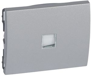 Фото Legrand Galea Life 771311 Клавиша одиночная (для пиктограммы, окошко, soft aluminium)